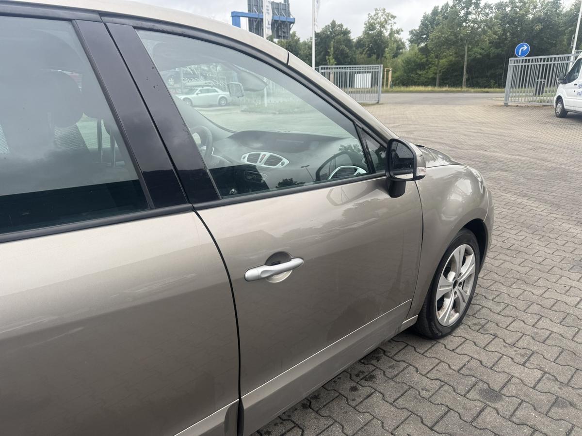 Renault Scenic 3 original T&uuml;r vorne rechts DQ44 Bleu Odyssee Metallic Rohbau Bj.2009